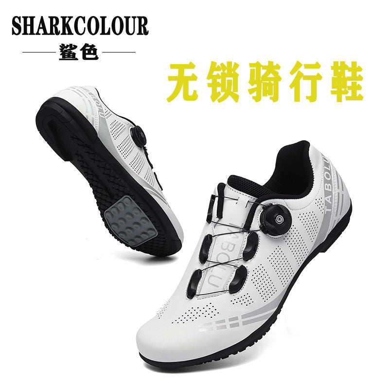 Road Lock Shoes Suit Professional Lock-Free Riding Shoes Men's and Women's Riding Shoes Mountain Lock Shoes Suit Cycling Shoes