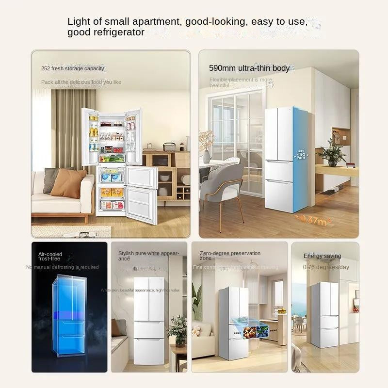 TCL Refrigerator 252L French multi doors no frost BCD-252V3-D