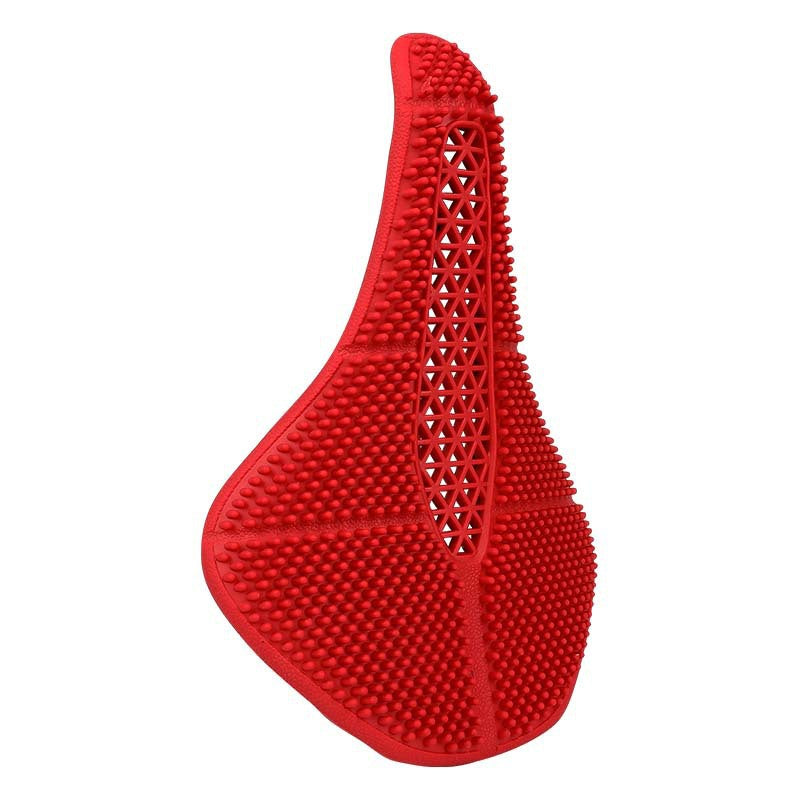 Bike Saddle Road Bike Breathable Shock Absorption Silicone Seat Cushion Outdoor Mountain Bike Riding Saddle Accessories