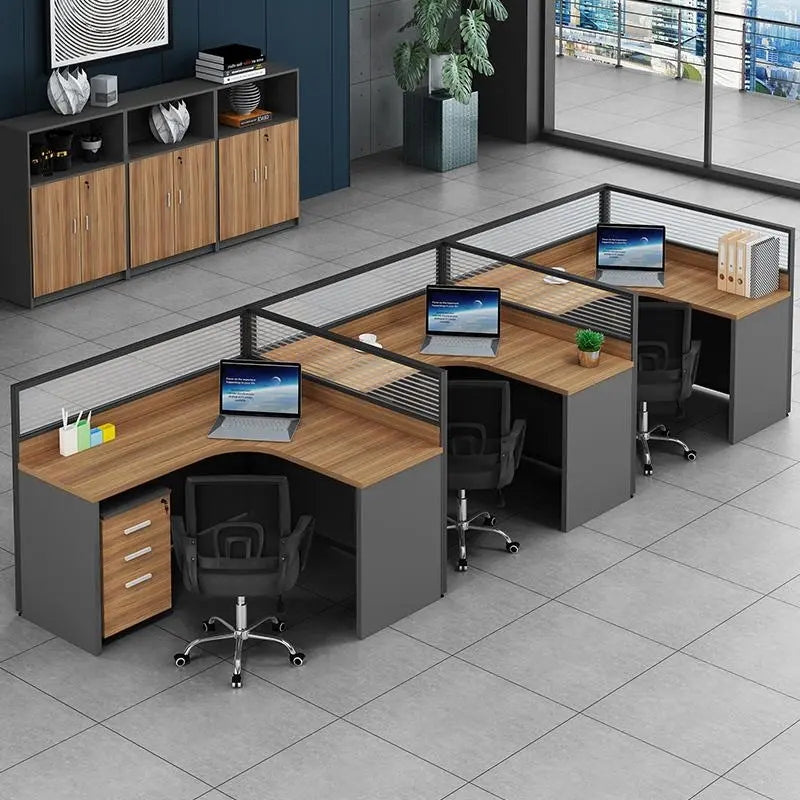 Wood Table Office Furniture co-working area