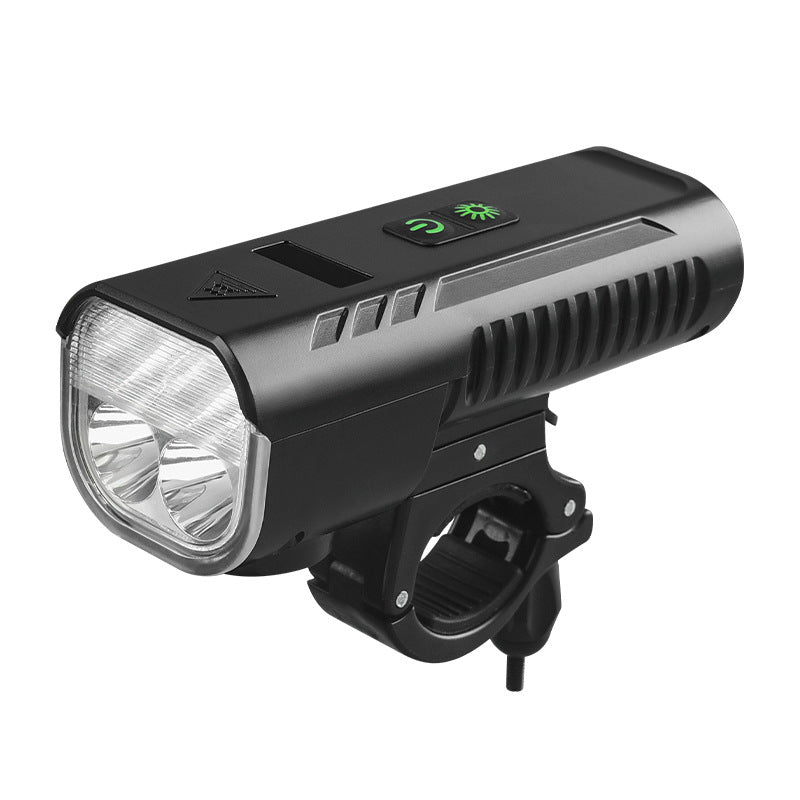 Bicycle Light Headlight Outdoor Highlight Lighting Night Riding Flashlight USB Rechargeable Horn Light Rainproof Cycling Fixture