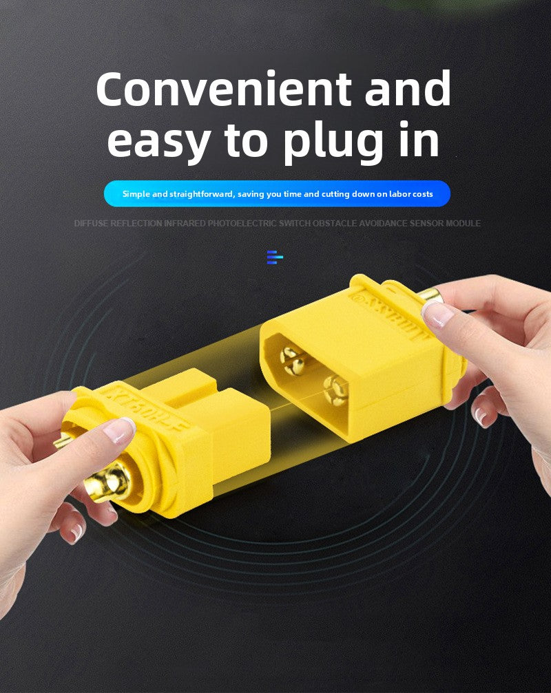 XT60H Male Female Connector with Housing RC Lipo Battery Charging Interface Anti-Short High Current Plug