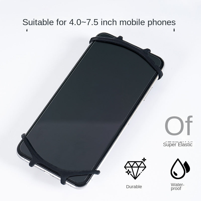 Bicycle Mobile Phone Stand Road Bike Breaking Wind Silicone Shock Absorber Navigation Bracket Mountain Bike Non-Slip Mobile Phone Holder