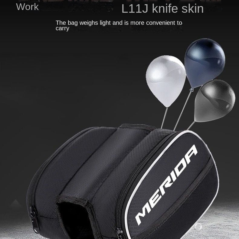 Merida Bicycle Bag Front Beam Bag Mountain Bike Upper Tube Bag Saddle Bag Waterproof Phone Bag Genuine Goods Cycling Fitting
