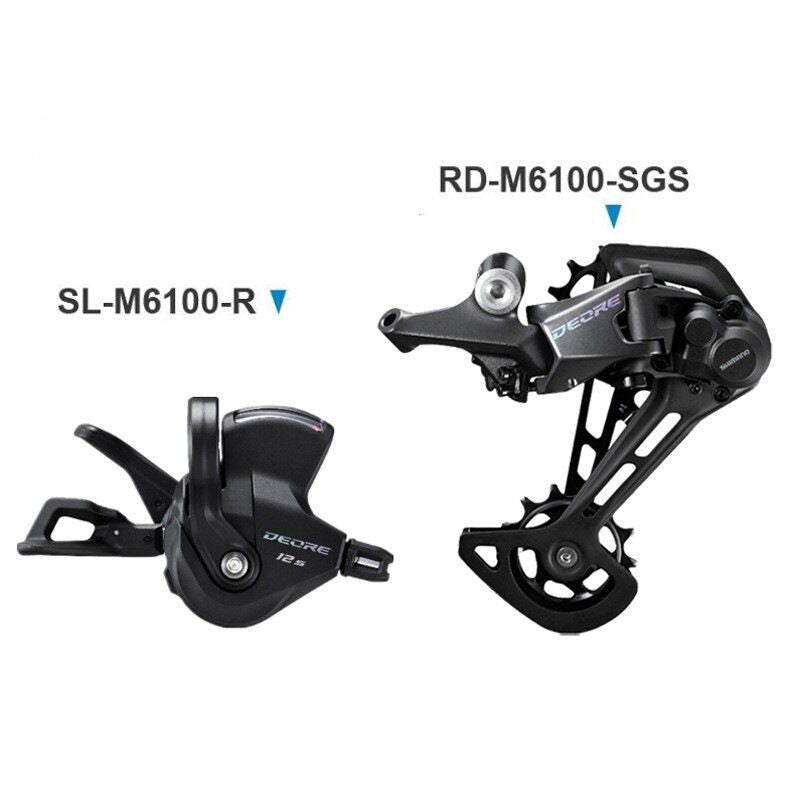 Трансмиссия SHIMANO Deore 10 скоростей, задний переключатель MTB 12 скоростей, модернизированный манетный переключатель M5100, задний переключатель SHIMANO M7100 