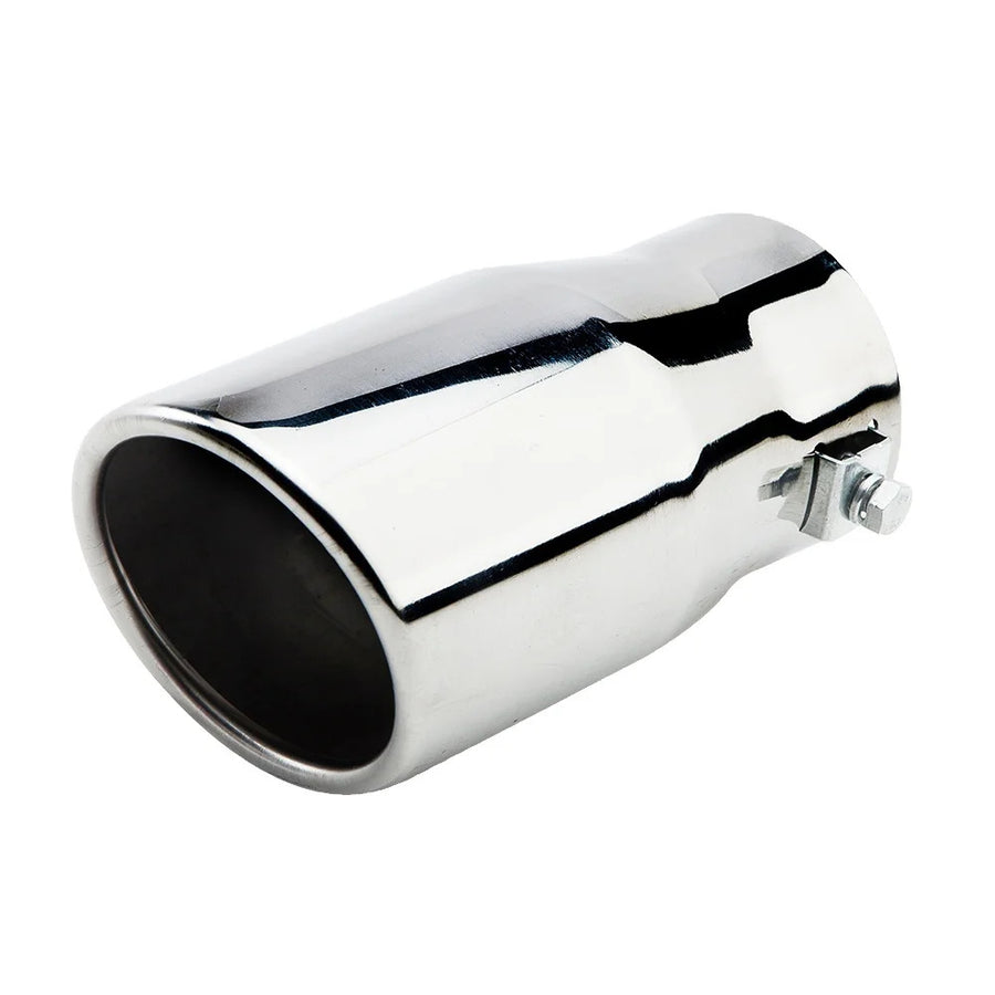 A88 Modified 6.3cm Diameter Silver Stainless Steel Car General Exhaust Accessories