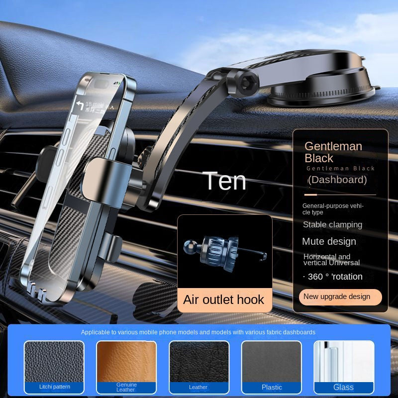 Car Phone Holder 2024New Suction Cup Automobile Instrument Panel Universal Navigation Universal Holder