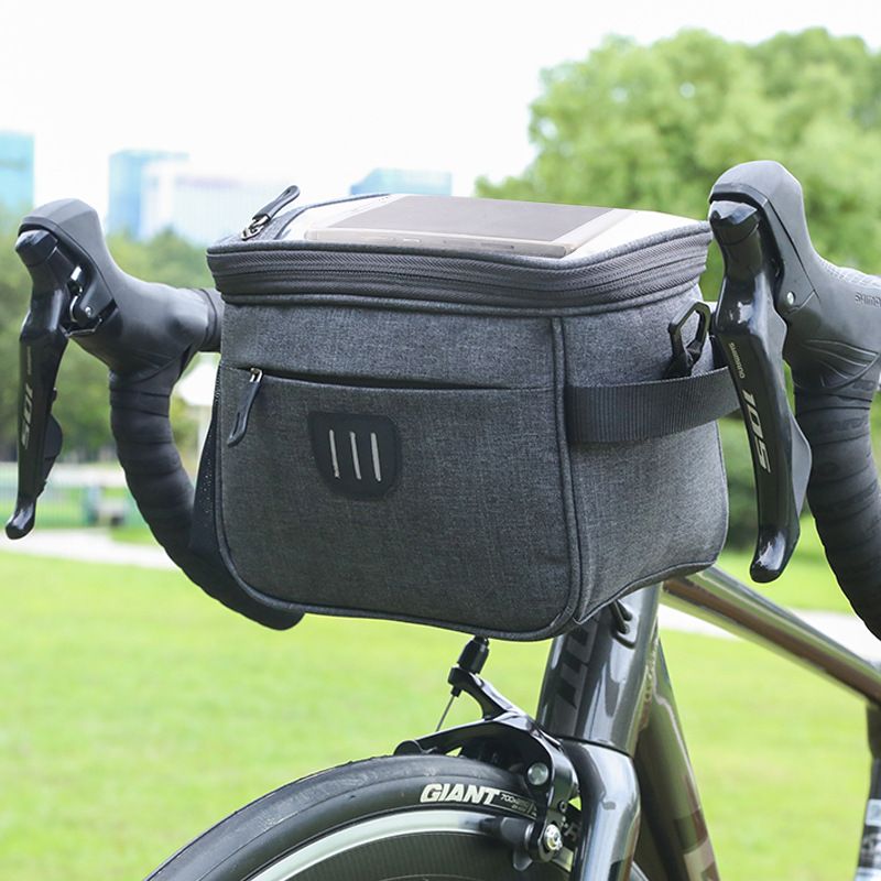 Bicycle Front Handle Bag Mountain Bike Riding Pannier Bag Battery Electric Vehicle Front Storage Bicycle Bags Storage Hanging Bag