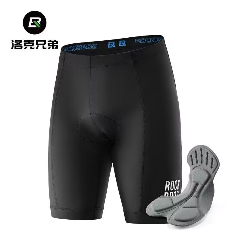 Rockbros Summer Cycling Shorts Men's and Women's Mountain Bike Road Bike Pants Sponge Mat Cycling Fixture