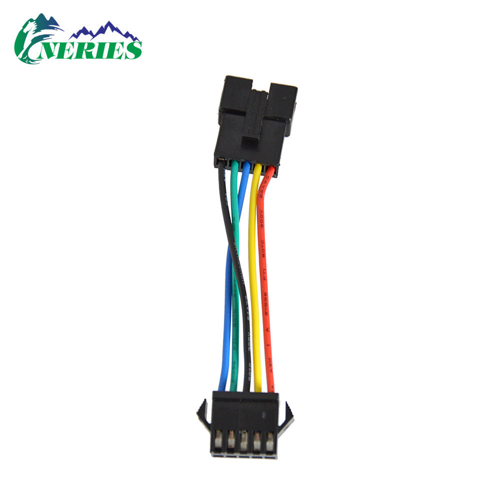 Electric Bike Mountain Bike Display Instrument Adapter Cable Six-Core to Five-Core Cable Position Docking Cable Bicycle Modification Accessories