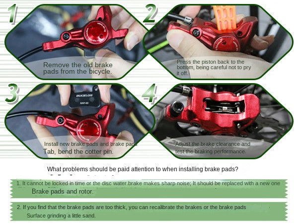 BUCKLOS Mountain Bike Cooling Pads A01S Ceramic Resin Brake Pads M06/M07 Disc Brake Blocks