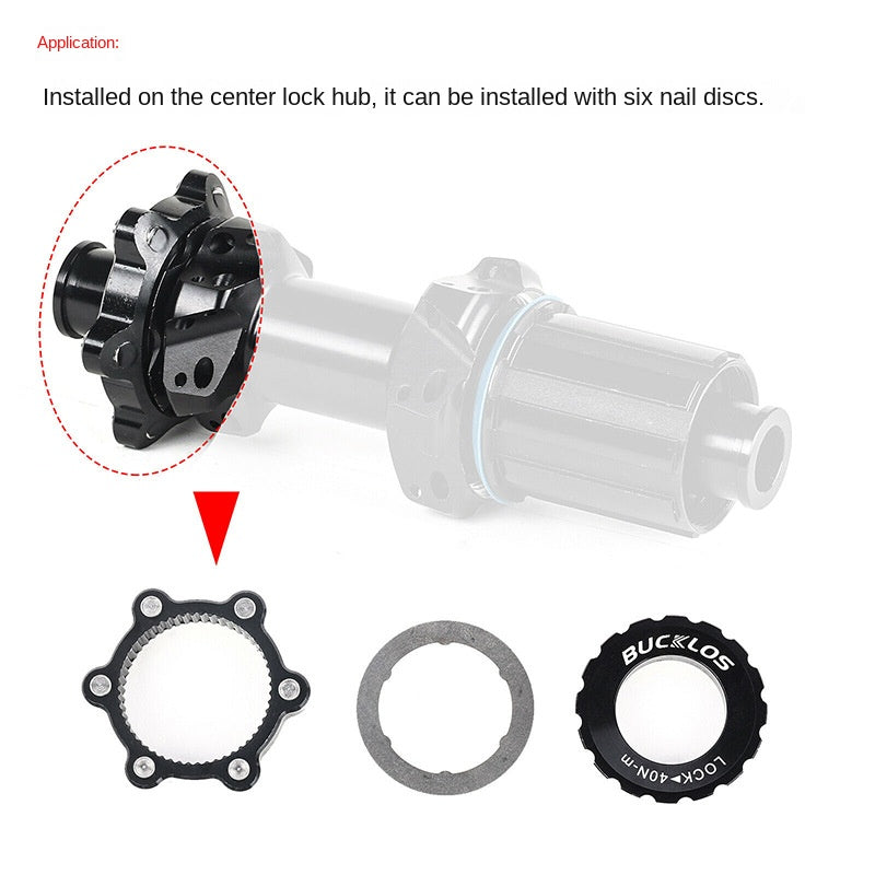 Mountain Bike Center Lock Disc Brake Rotors Six-Bolt Disc Brake Rotors