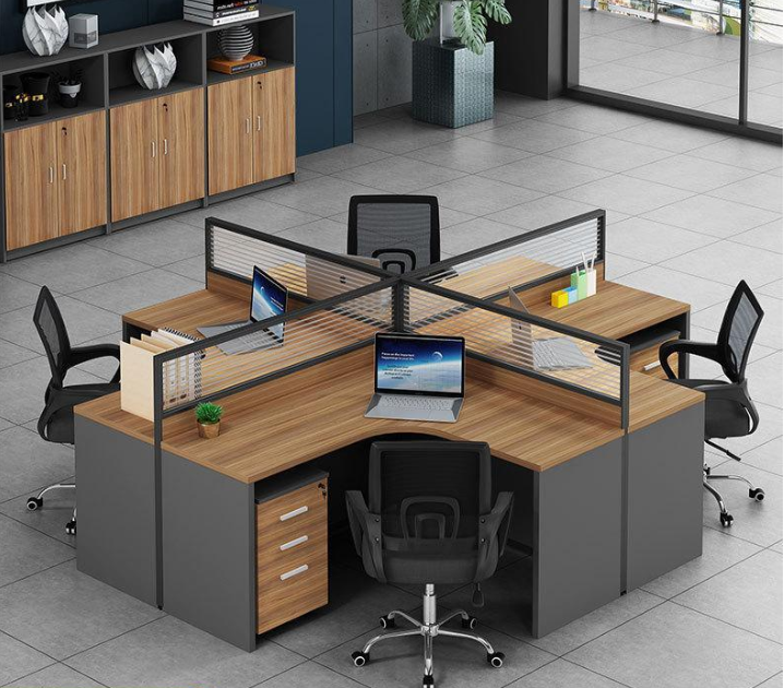 Wood Table Office Furniture co-working area