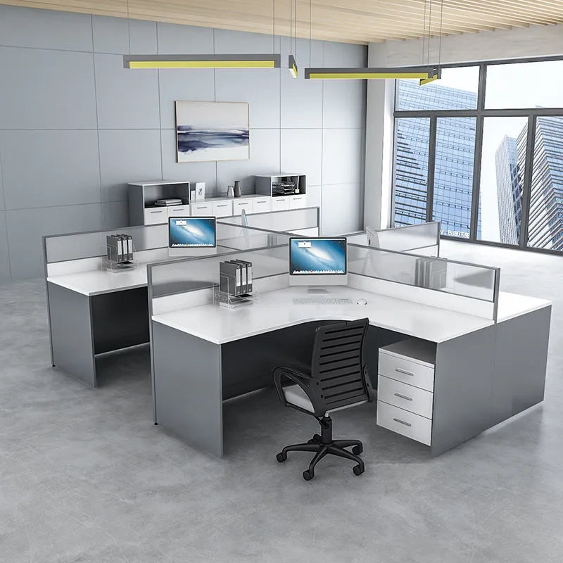 Wood Table Office Furniture co-working area
