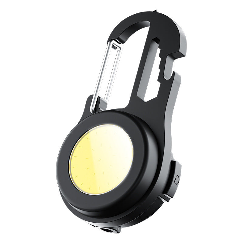 Multifunctional Portable USB Mini Keychain Light Highlight Cob Work Light Maintenance Light Emergency Outdoor Camping Lantern