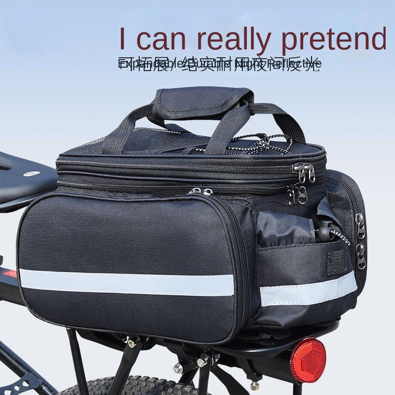 Bicycle Large Capacity Carry Bag Cycling Bag Equipment Rear Rack Bag Mountain Bike Travel Carry Bag Rear Seat Tail Bag Storage Bag