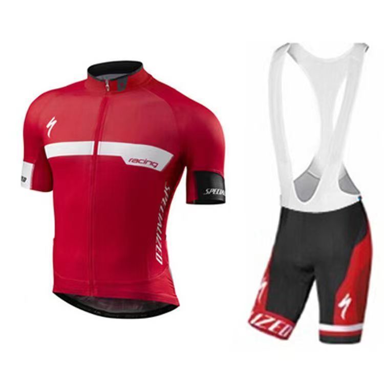 Lightning Cycling Suit Road Bike Bicycle Equipment Cycling Suit Cycling Suspender Pants Close-Fitting Short-Sleeved Top
