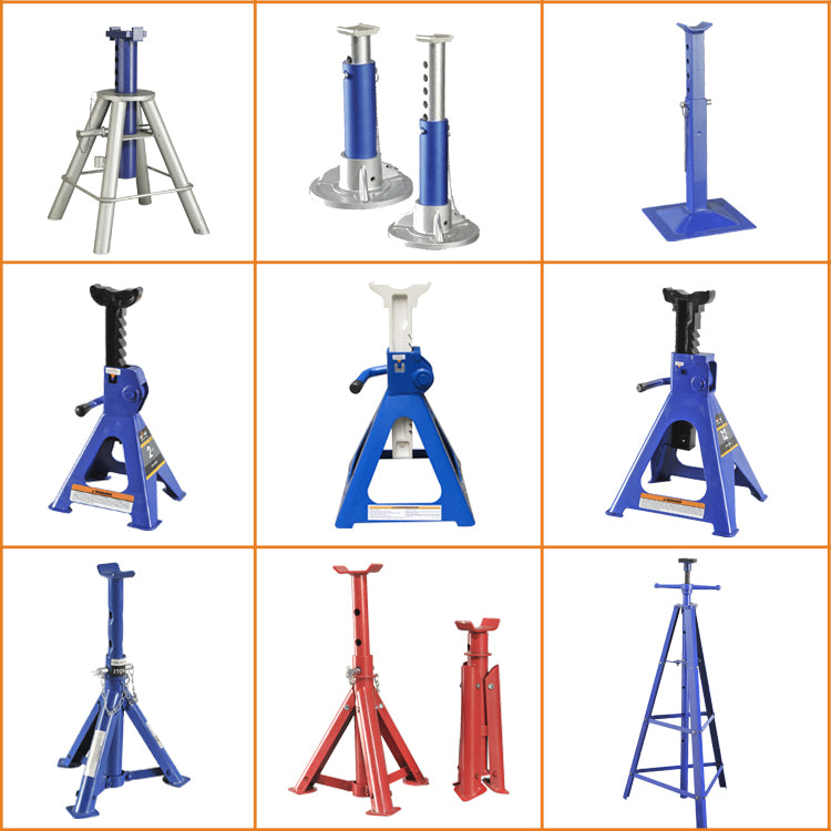 4/7/10 Ton Heavy Duty Jack Stands - Adjustable Auto Shop Safety Tools