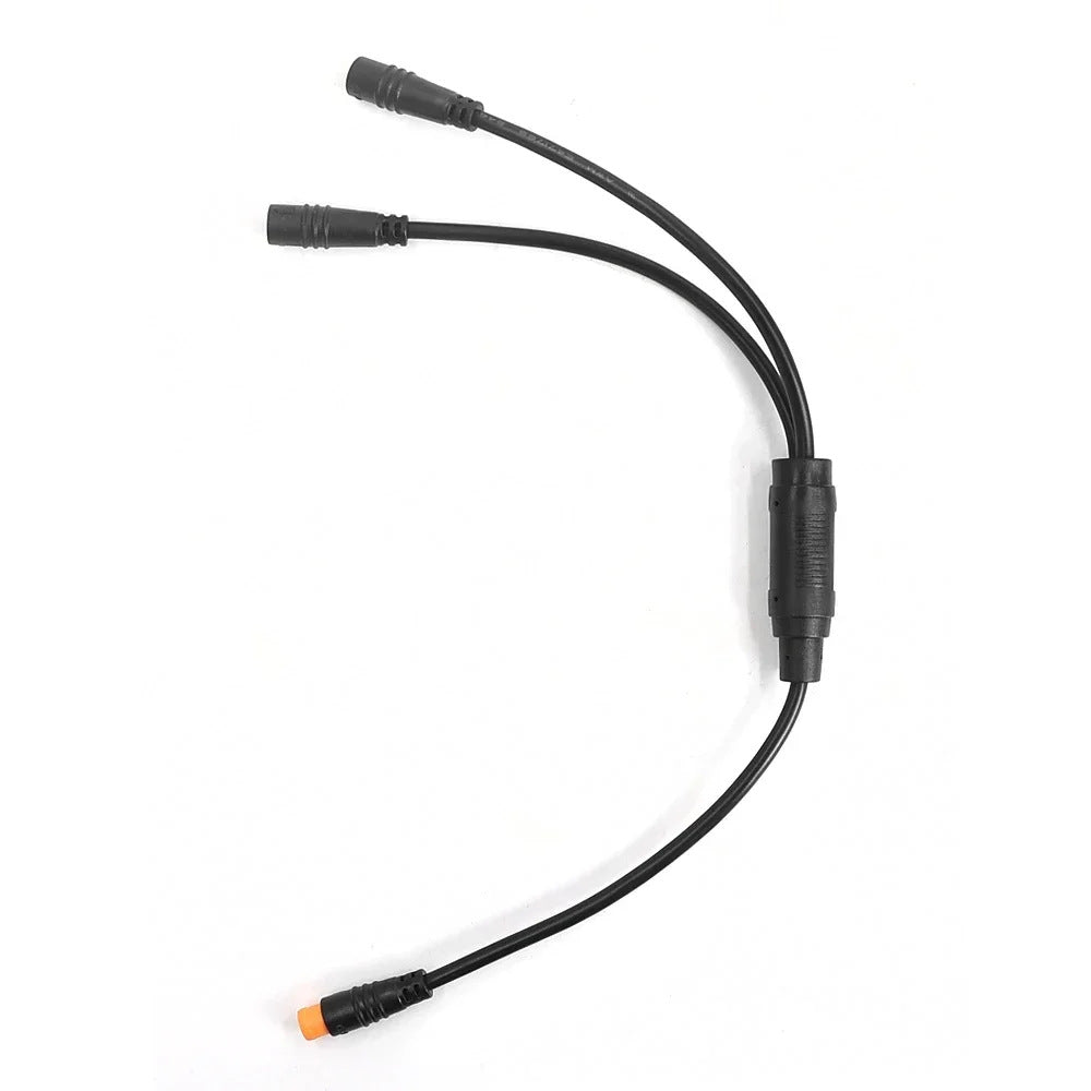 Ebike Signal Sensor Waterproof Main Cable Y-Splitter 1-to-2 Power Connector for BBS01 BBSHD Mid Drive Motor Kit