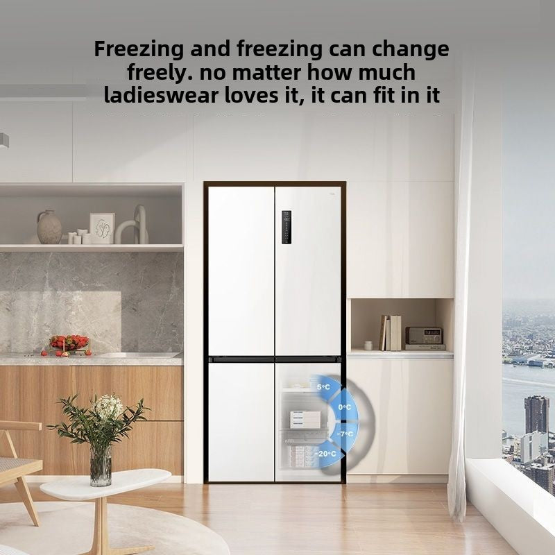 TCL 520L T5 Cross Door Ultra-thin Built-in Inverter Frost-free White Refrigerator R520T5-U