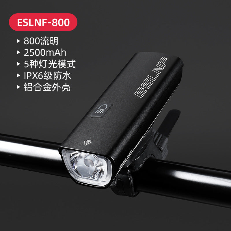 Eslnf Bicycle Light 1000 Lumen Aluminum Alloy Headlight Mountain Highway Vehicle Night Riding Charging Power Torch