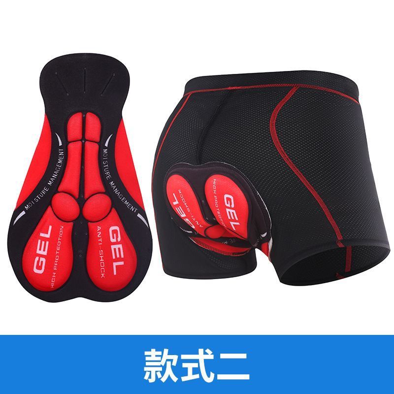 Bicycle Cycling Underwear Men's Thickened Silicone Mountain Cycling Pants Quick-Drying Road Bike Shorts Four Seasons Bicycle Equipment