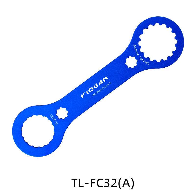 Bicycle Aluminum Alloy Center Shaft BB Wrench Dub Multi-Functional Integrated Tooth Plate Disassembly Installation Tool