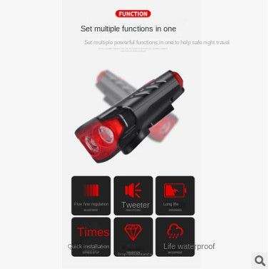 Fy329 Cross-Border Bicycle Light Cycling Fixture USB Solar Light T6 Far and near Light Mountain Bicycle Lights Headlight