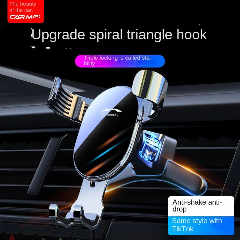 Car Phone Holder Anti-Shake2023New Car Air Outlet Gravity Hook Navigation Special Rack