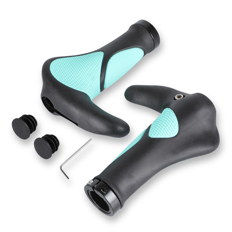 Self-Propelled Steering Wheel Cover Ox Horn Mountain Bike Handle Dead Fly Vice Handle Lock Steering Wheel Cover Rubber Riding Grip Cover