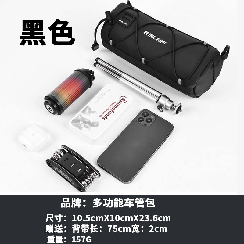 Bicycle Front Beam Bag Mountain Bike Upper Tube Bag Road Bike Waterproof Saddle Bag Bicycle Storage Bag Cycling Fixture Large