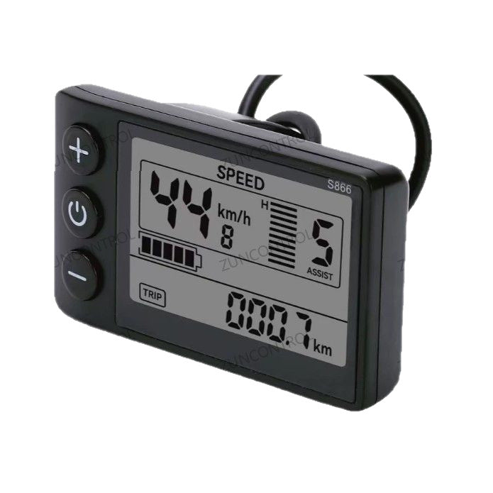ZUNCONTROL Electric Bicycle Scooter UART Smart Instrument S866-A Model 5-Core Waterproof Head