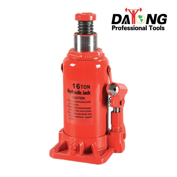16-Ton Heavy Duty Hydraulic Bottle Jack: Welded Leak-Proof Truck Lift