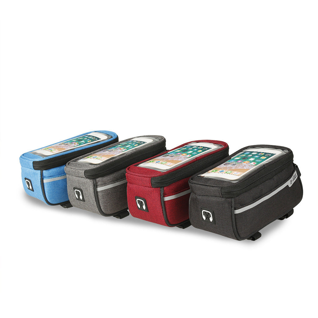 Customized Mountain Bicycle Bag Front Beam Bag Bicycle Bag Highway Front Bag Cycling Fixture Saddle Bag Upper Tube Bag