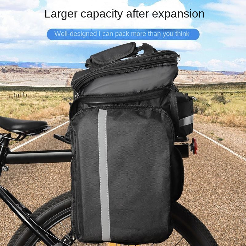 Bicycle Large Capacity Carry Bag Cycling Bag Equipment Rear Rack Bag Mountain Bike Travel Carry Bag Rear Seat Tail Bag Storage Bag
