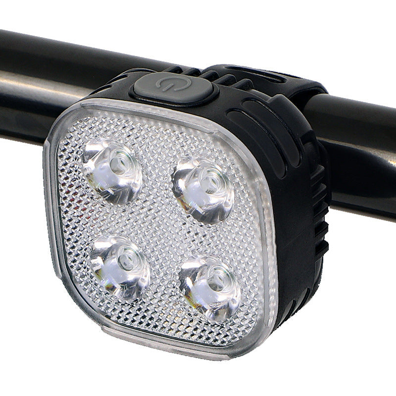 Bicycle Light Mountain Highway Vehicle USB Rechargeable LED Waterproof Headlight Warning Taillight Suit Bicycle Cycling Fixture