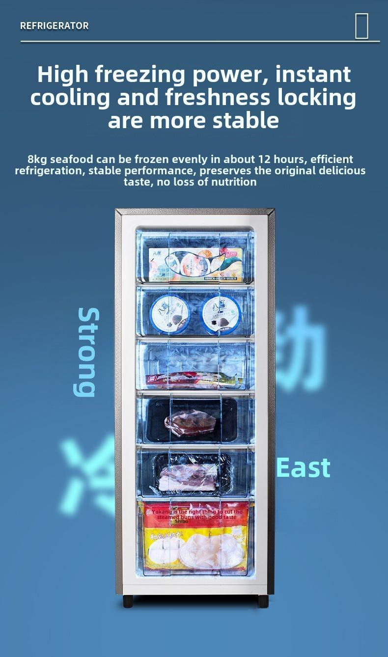 Royalstar Freezer Refrigerated Drawer Type Full Freeze Refrigerator Small Grade I Energy-Saving Breast Milk Breastmilk Storage Freezer