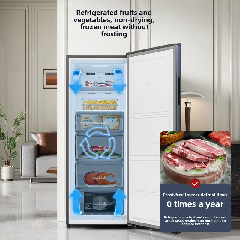 Hisense 200-Liter Vertical Freezer Household Air Cooling Frostless Breast Milk Freeze Storage Conversion Drawer BD-200WVUT