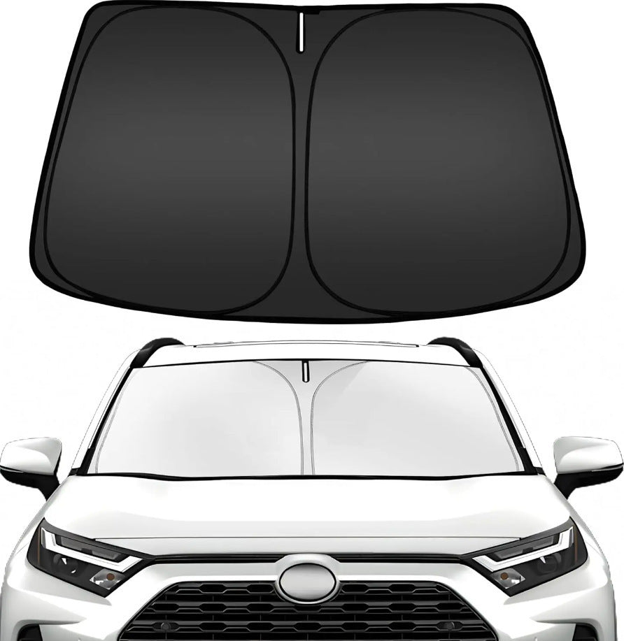 Car Sunshade Front Shield Sun Protection Heat Insulation Cooling Sunshade Umbrella Sunshade Curtain Warm Titanium Silver Full Shade Opening Sunshade Shield