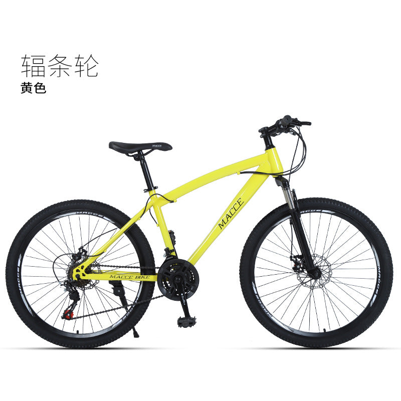 Wholesale Mountain Bike Adult Outdoor off-Road Shock Absorption Variable Speed Bicycle 26-Inch Bicycle Student Bicycle
