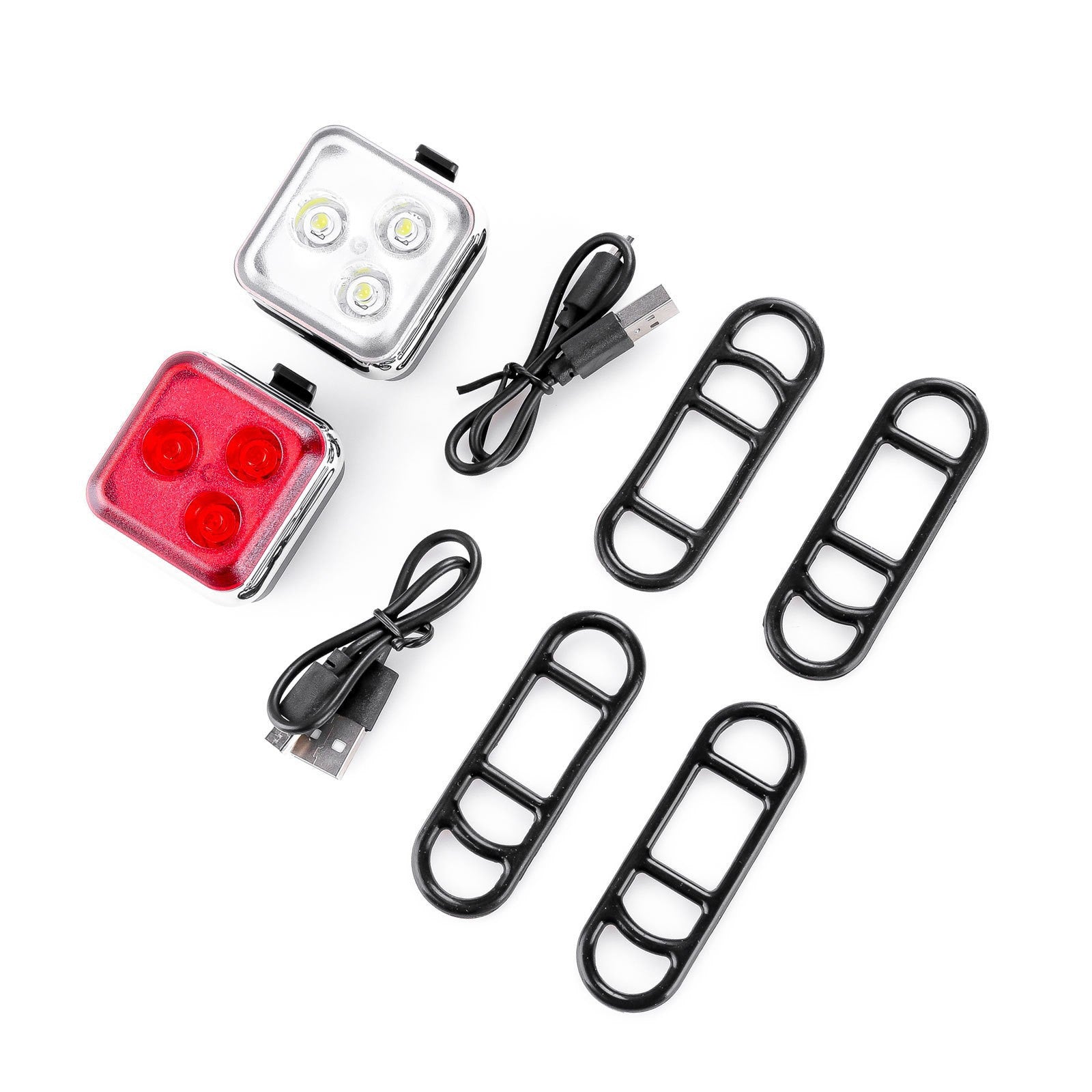 032 Mountain Bike Taillight USB Rechargeable Bicycle Light Bicycle Aluminum Alloy Warning Light Accessories Cycling Fixture