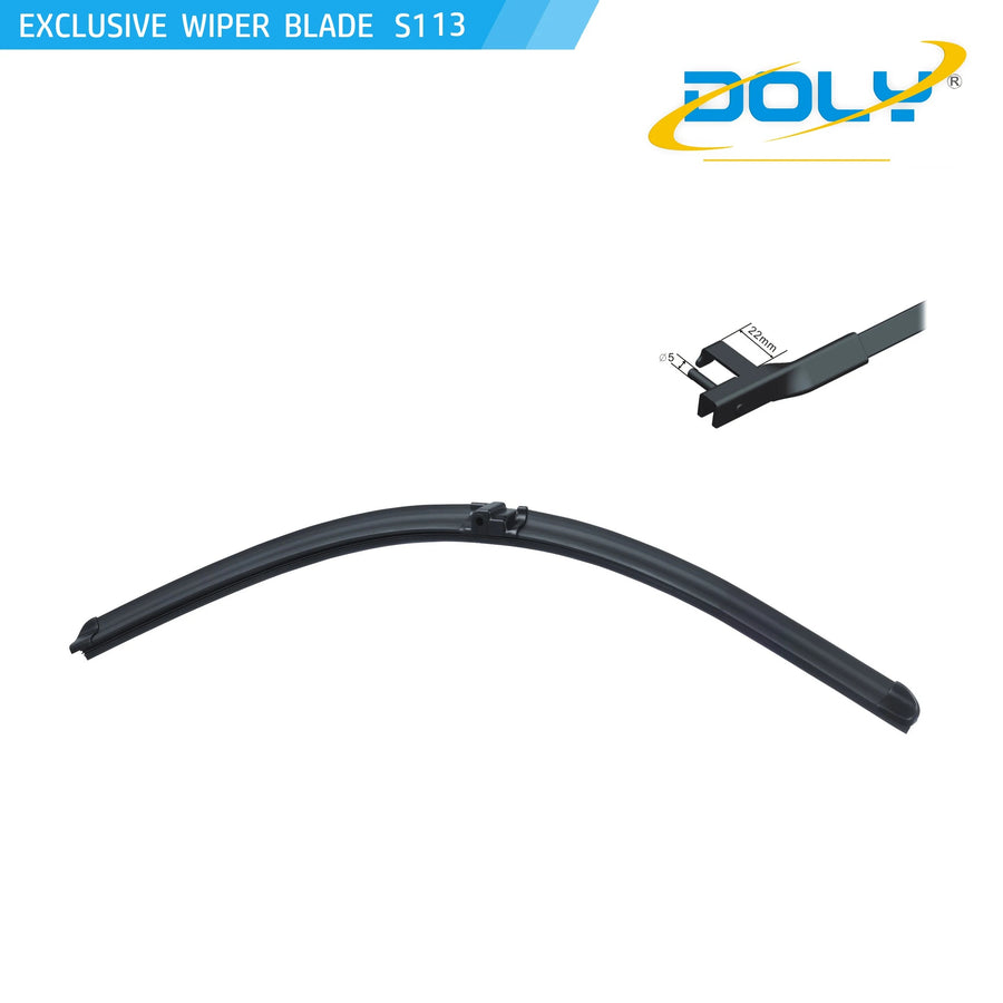 Doly Aero OEM Soft Windshield Wiper Blades Model S113 for Mercedes-Benz C180 C200 Cars 2010-2016