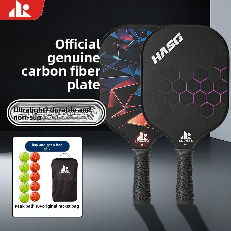 Pickleball Racket Carbon Fiber Blade Professional Competition Racket Glass Fiber Buy and Get Free Storage Bag Ball Pickleball