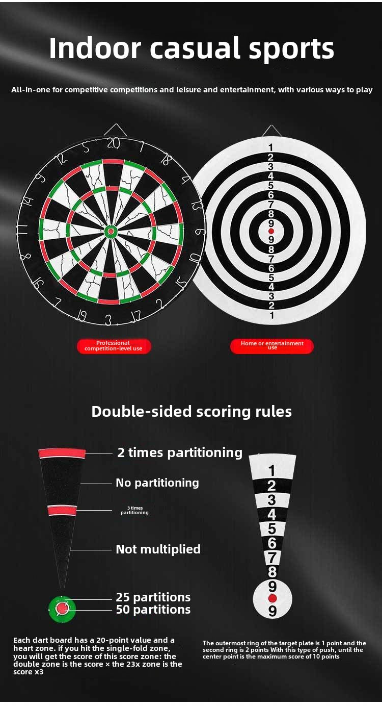 Cyeelife Official Authentic Products Dart Board Set Professional Competition 18-Inch Training Flocking Indoor Large Plate Target Plate