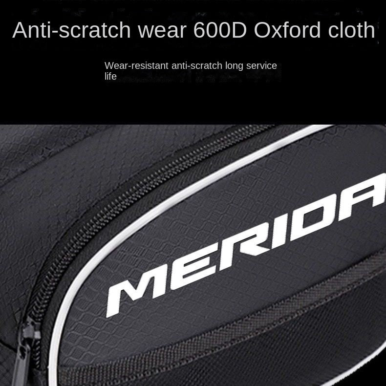 Merida Bicycle Bag Front Beam Bag Mountain Bike Upper Tube Bag Saddle Bag Waterproof Phone Bag Genuine Goods Cycling Fitting