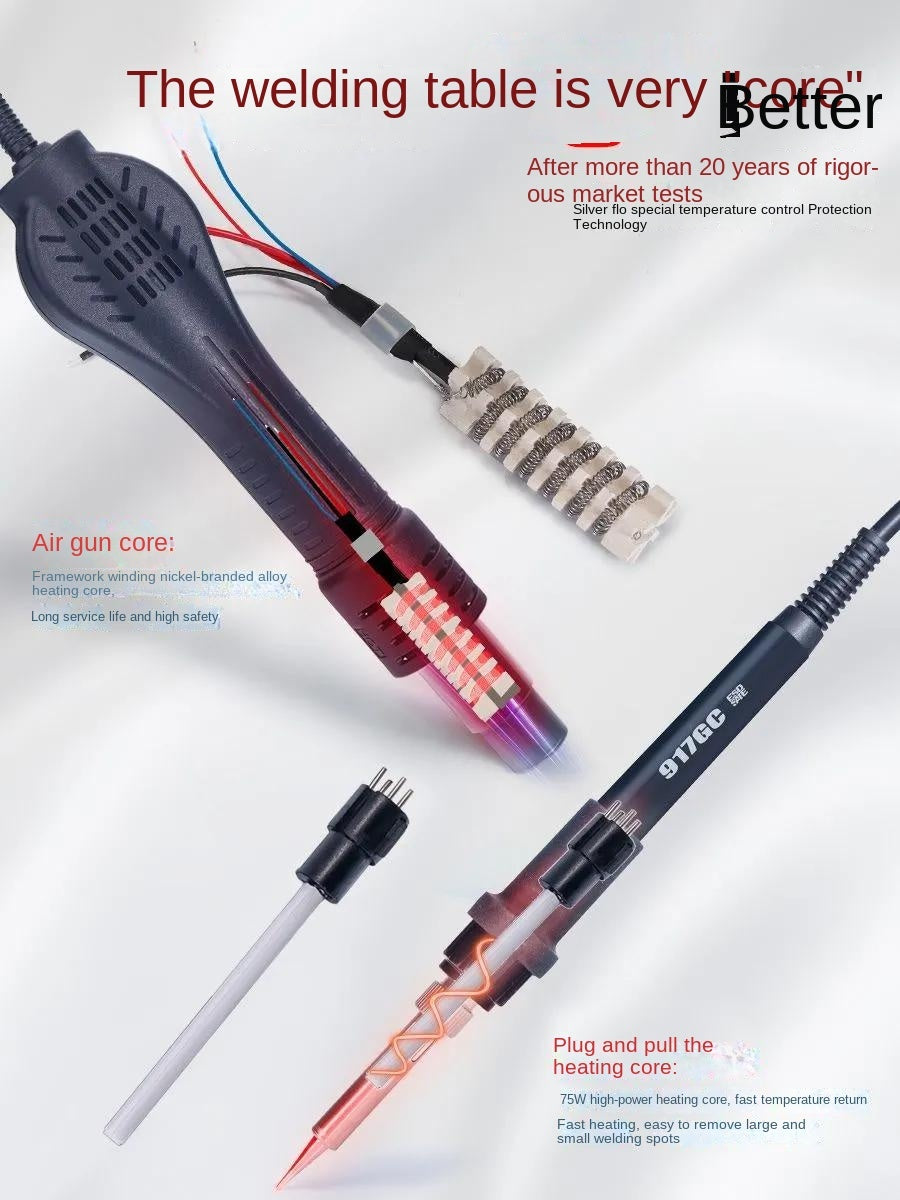 8586D Hot air gun soldering iron industrial grade 2-in-1 780W high power digital display electronic maintenance and dismantling of large solder joints