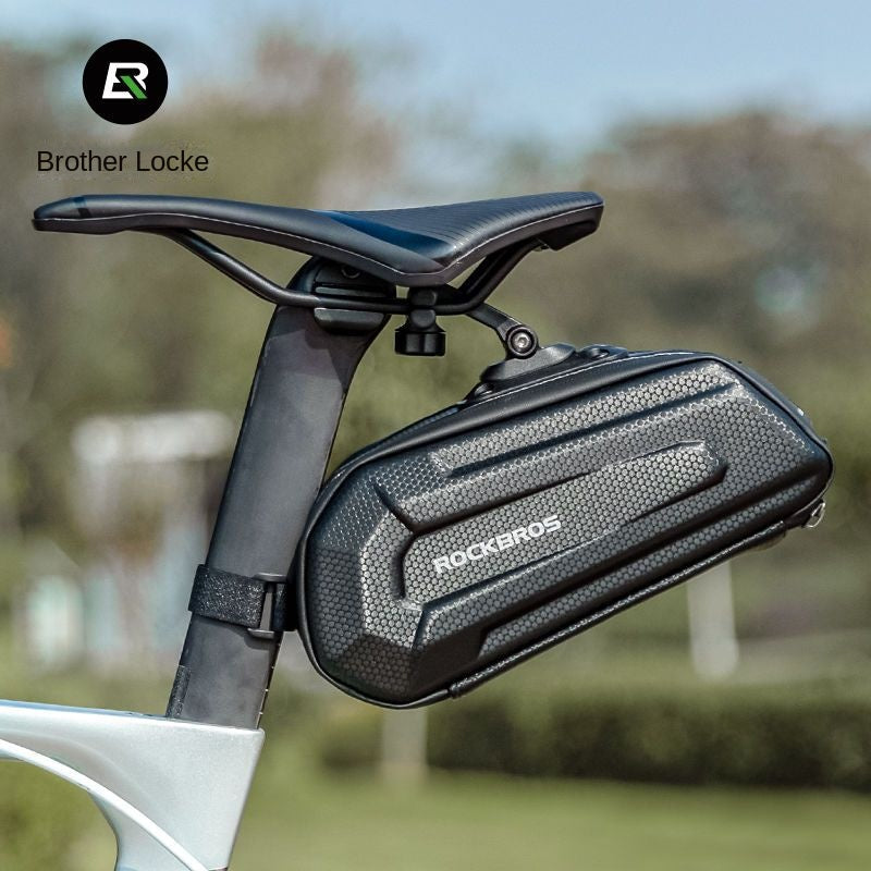 Rockbros Bicycle Saddle Box Hard Shell Large Capacity Rear Saddle Bag Highway Mountain Bicycle Seat Tube Package Cycling Fitting