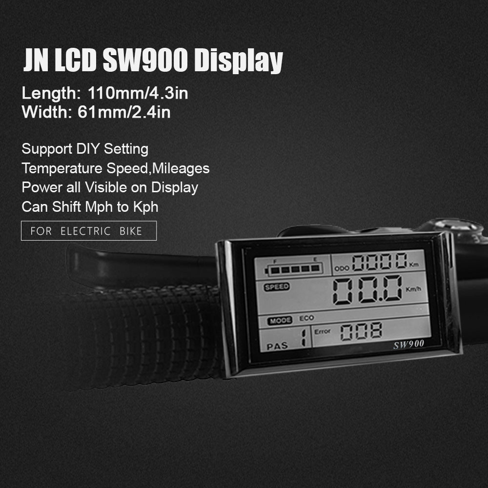 Electric bicycle LCD instrument data display