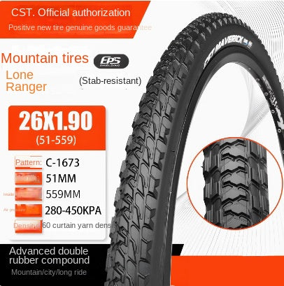 Zhengxin Bicycle Tire Mountain Bike C1820 20/24/26/27.5/29x1.95 2.1 Bicycle Tire