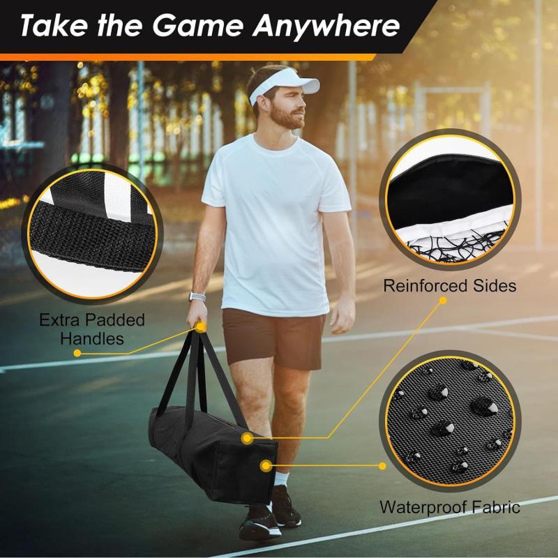 Pickleball Net Frame 6.7m Indoor and Outdoor Training Net Portable Detachable Pickleball Full Set Mobile Standard Net